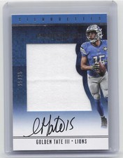 2017 Preferred #48 Golden Tate Silhouettes Auto #25/25