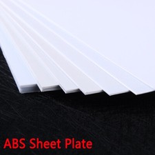 ABS Sheet White Smooth Plastic Plate Model Craft 200x250 250x300 0.5-5mm Thick