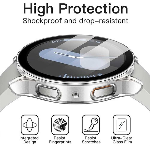 Full Screen Protector For Samsung Galaxy Watch 7 6 5 Case 40mm 44mm Cover FE - Picture 2 of 13