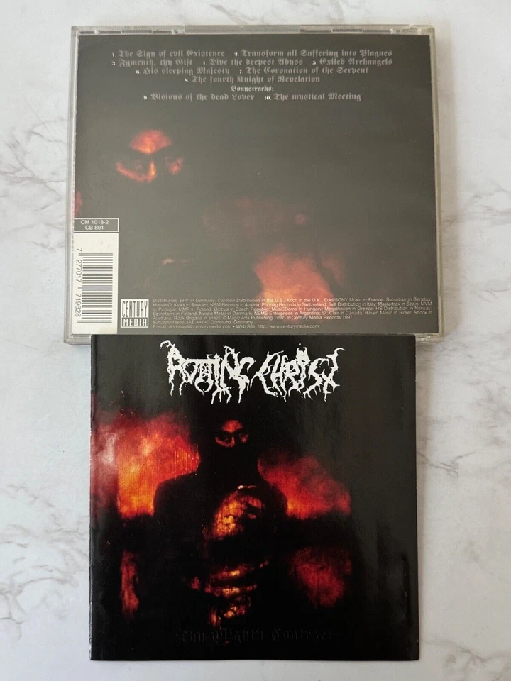 Rotting Christ Thy Mighty Contract CD GERMANY IMPORT! 1997 BONUS TRACKS! RARE! - Image 4 of 4