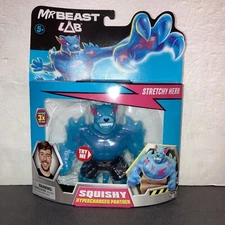 Mr Beast Lab Stretchy & Squishy Hero Hypercharged Panther Blue 5" Figure NEW