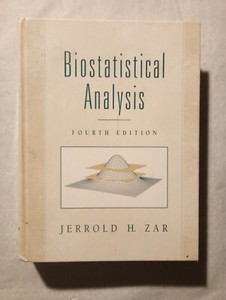 BOOK - Vintage 1974 Academic Book - Biostatistical Analysis HC Science Book