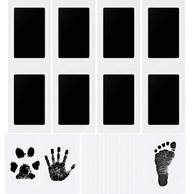 Baby Handprint Footprint Set, Tier, Hund, Katze Abdruck, 8 Tintenpads, Andenken