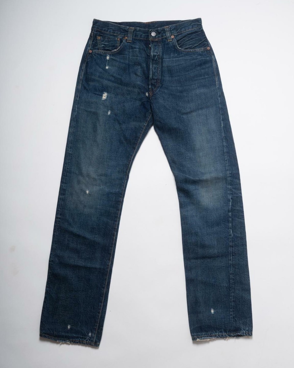 Levi's Pre-LVC 1947 501 Blue Selvedge Denim Jeans 32X36 Made in