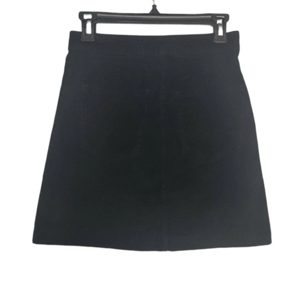 J crew black corduroy clearance skirt