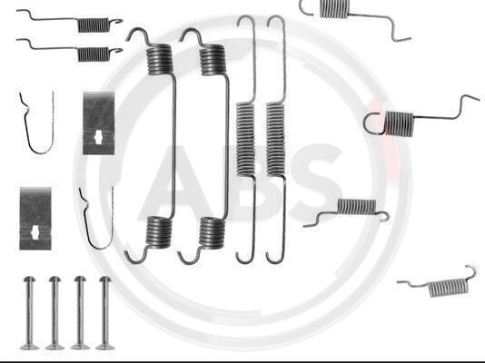 Rear Brake Shoes Fitting Kit A.B.S. 0742Q for Mazda 323 MX-3