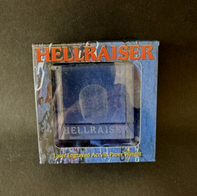 Hellraiser PINHEAD Laser Engraved Acrylic Paperweight Neca