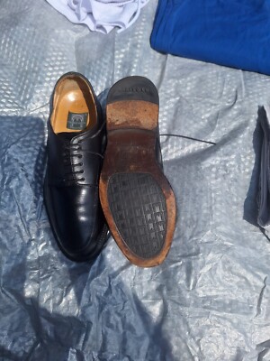 Mens Shoes Size 9 1/2 D Cable and Co Black Leather Oxford Made Italy $180 Value Mens Shoes Size 9 1/2 D Cable and Co Black Leather Oxford  main image 2