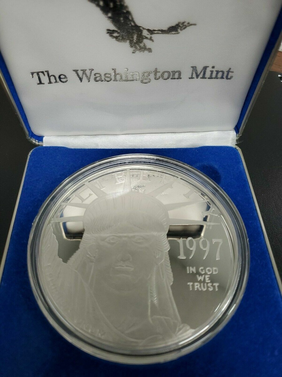 1997 Quarter Pound (4 oz) 999 Silver Platinum Layered Coin
