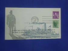 Civil War Centennial 1865-1965 Illustrated Cover  ride on the River Queen to Pet