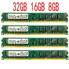 Kingston 32GB 16GB 8GB 2GB PC3-12800 DDR3 1600Mhz KVR16N11/8 Desktop RAM LOT AB
