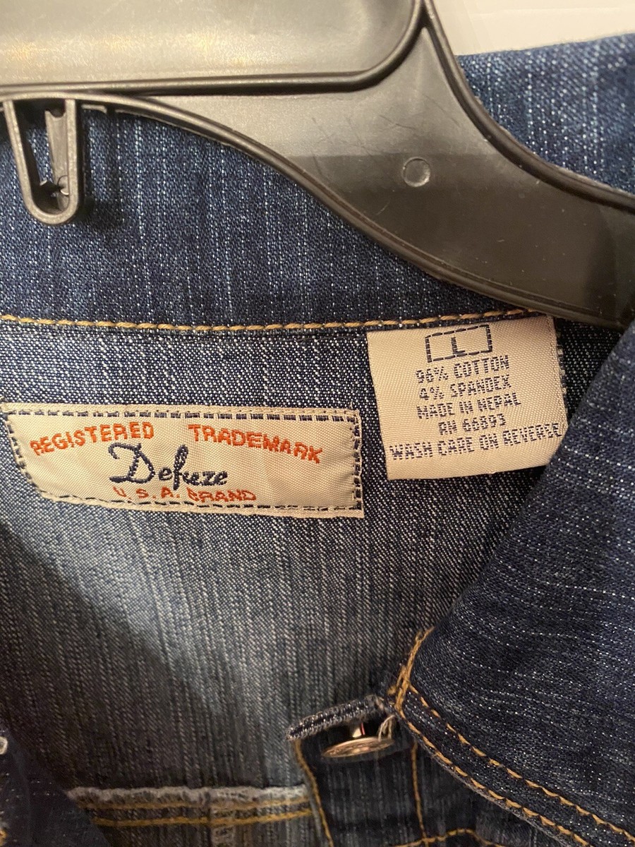 REGISTERED TRADEMARK DEFUSE JEAN JACKET 2FRONT POCKET LARGE RN