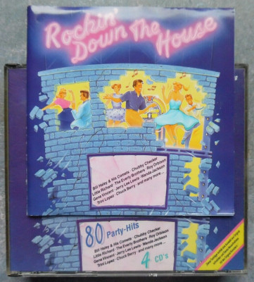 4 x CD - Rockin' Down The House - 80 Party-Hits - Originale - Oldies