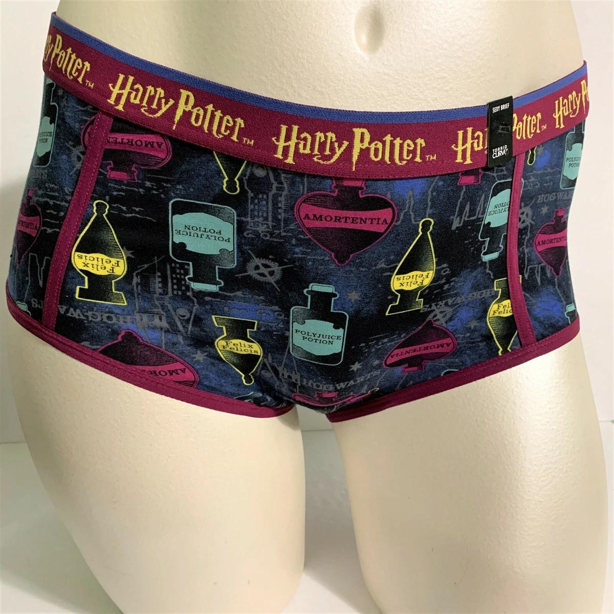 Torrid Sexy Brief Panties Underwear Harry Potter Potions Bottles Plus Sz 1  14 16