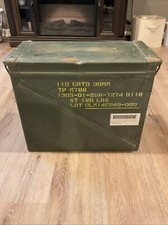 Military Surplus Ammo Can - 30 MM 110 Cartridge Up To 110lbs - Green