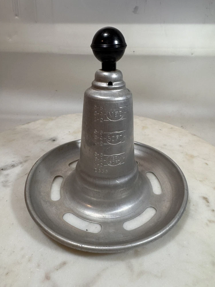 Vintage 1950s Whistling Egg Cooker Alarm Utensil Aluminum Kitchen Gadget Rare