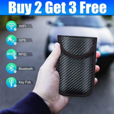 Faraday Bag RFID Key Signal Blocking Shielding Pouch Cell Phone Blocker Wallet
