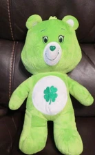 Care Bears GOOD LUCK Bear 14" Plush 2016 Shamrock Green Kellytoy