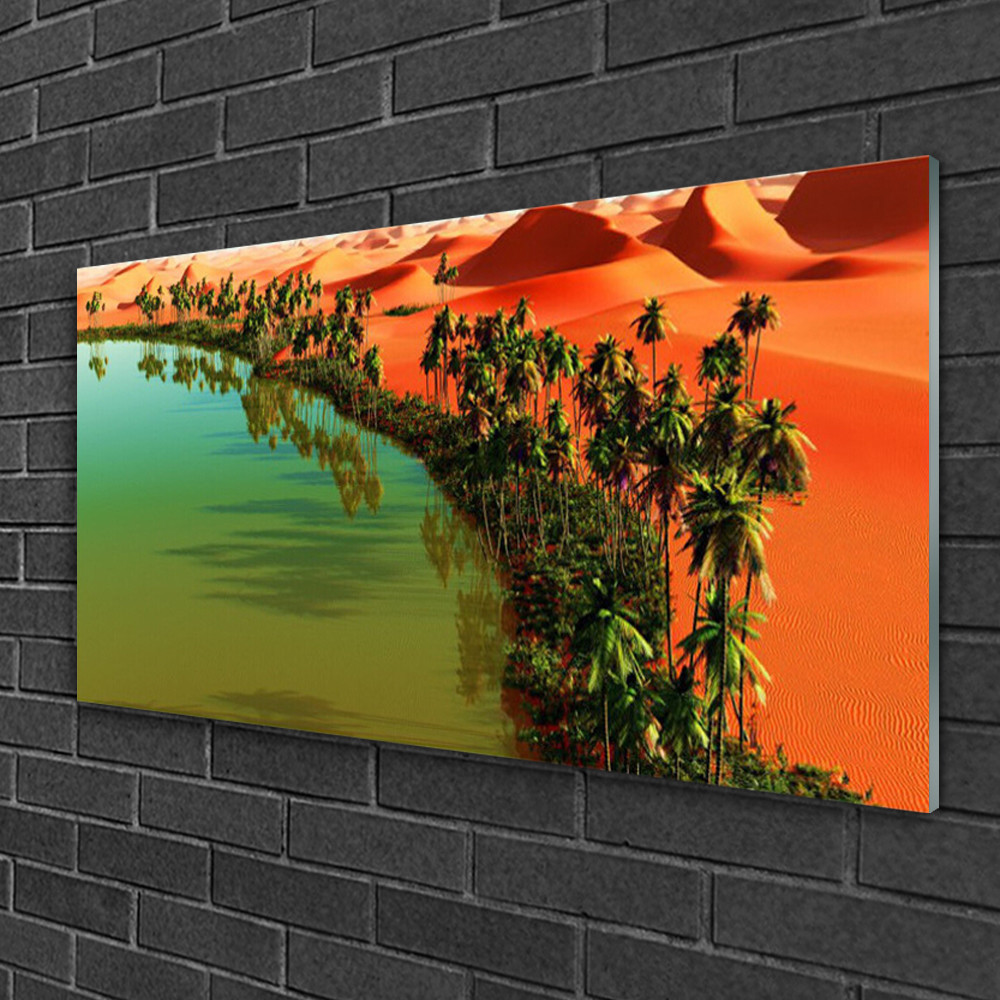 Tableau sur verre 100x50 cm baie désert paysage panoramique nature sauvage