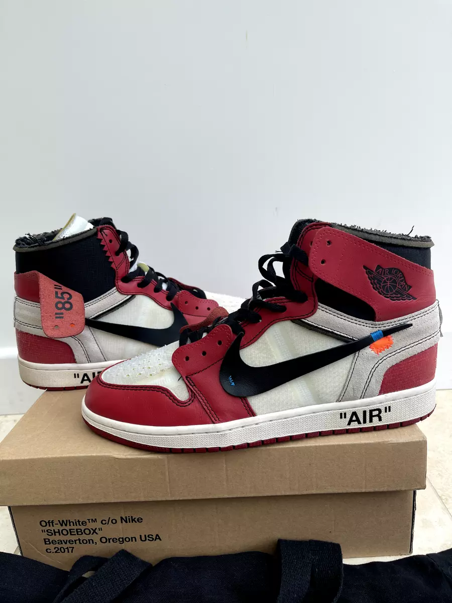 Air jordan 1 high trainers Nike x Off-White Blue size 44 EU in