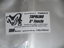 100 BUSTE WR "TOPOLINO 3A FASCIA" # 605 / 1935 (no + spessi 800/900) 145x195 mm