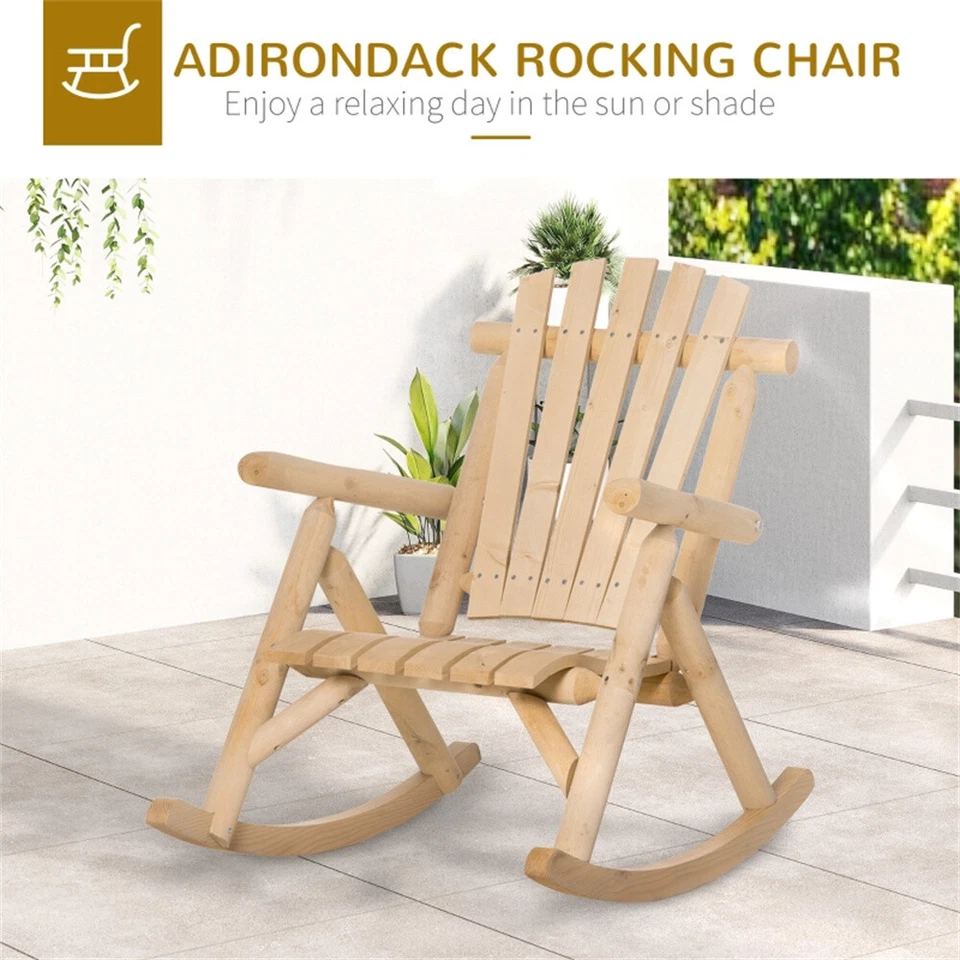 Garden Chair Adirondack Rocking Chair - Image 3 of 4
