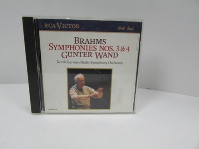 Gunter Wand Brahms Symphonies Nos 3 & 4 CD NDR Symphony RCA Gold Seal 60088-2-RG