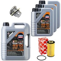 MotoröL Filter Set Top Tec 4210 0W-30 8 Liter + Schraube FüR Opel Vivaro 2.0