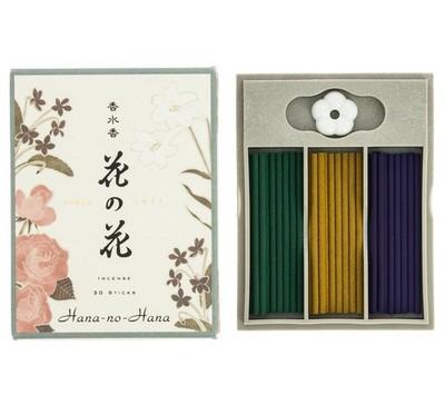 Nippon Kodo Hana no Hana Perfume, 30 sticks  Rose, Lily, Violet 