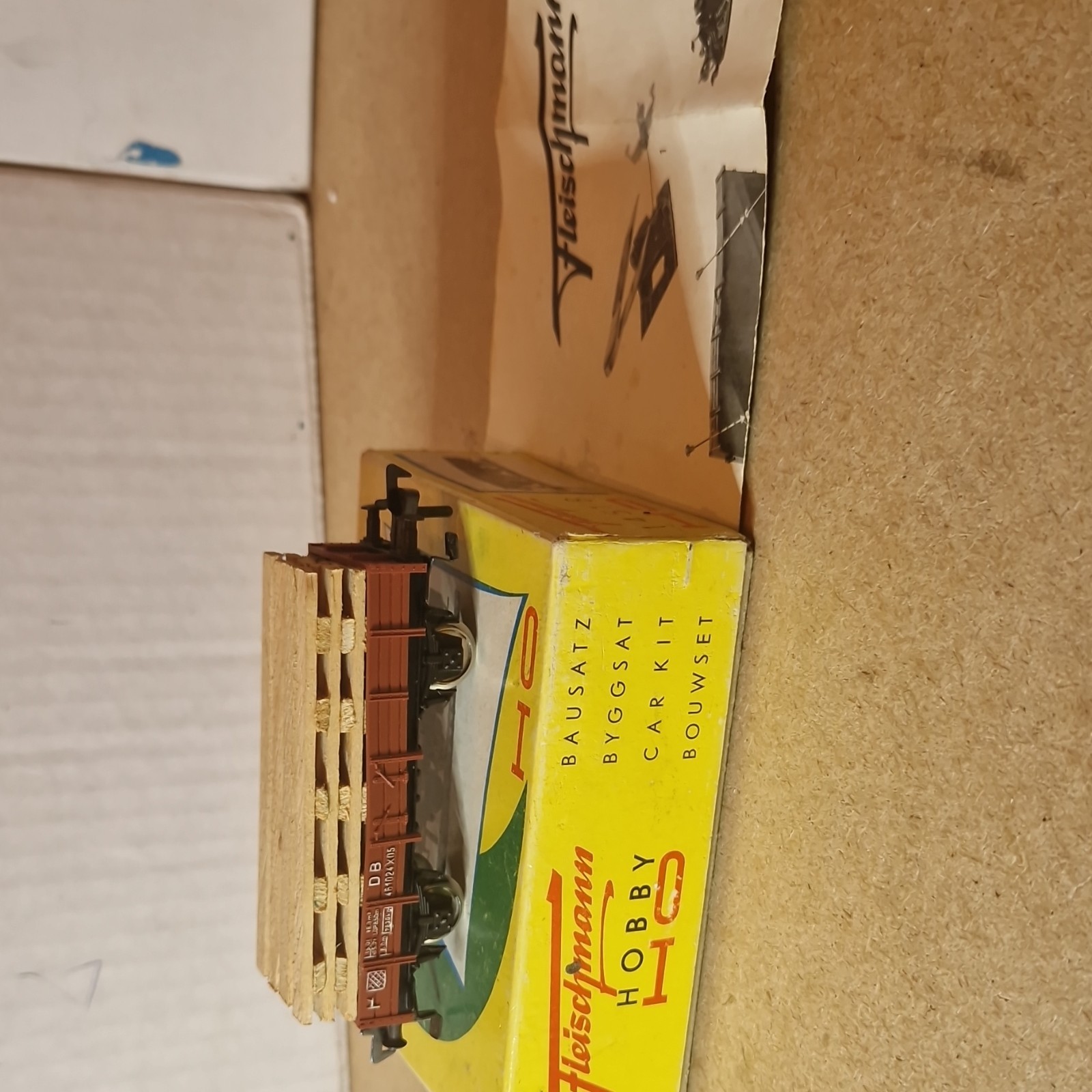 Fleischmann H0 Carro Merci Con Carico Legname In Scatola 1451 B