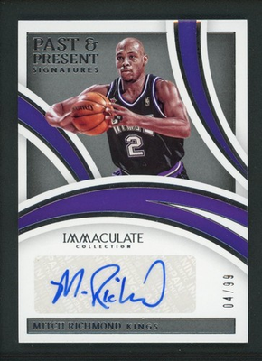#ad #ad 2021 22 MITCH RICHMOND 04 99 AUTO PANINI IMMACULATE COLLECTION AUTOGRAPHS $24.99