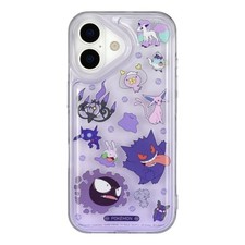 Gourmandise Pokemon IIIIfit Clear iPhone 17 Case, Purple PKE-22PU