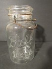 Vintage Ball Ideal Mason Clear Glass Qt Canning Jar Wire Bail — photo 1