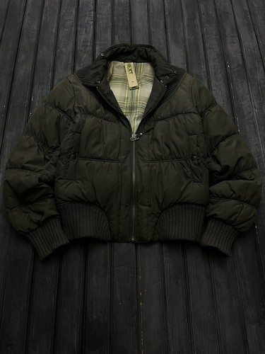 Archive Y2K Cropped Puffer Bomber Jacket Knit Japanes… - Gem