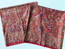 NEW RARE Pair RALPH LAUREN GALAHAD Red KING PILLOWCASES Sateen Vintage Paisley