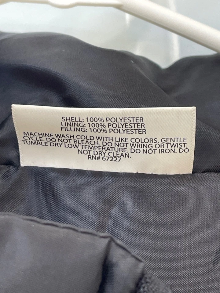 Bobbie Brooks Puffer 背心大码 3X 拉链前黑色聚酯纤维户外活动 — 第 3/4 张图片