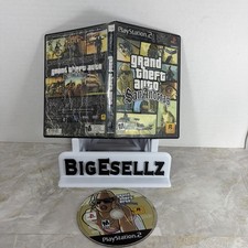 Grand Theft Auto San Andreas Sony PlayStation 2 PS2 Black Label Case Disc Only