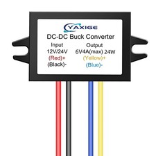 DC-DC 6V 4A 24W Maximum 12V 24V to 6V Step-Down Converter, Step-Down Regula...