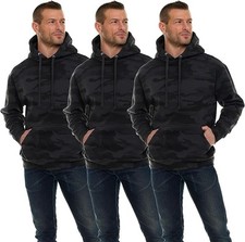 BILLIONHATS 3 Pack Of Mens Hoodie Sweatshirts, Cotton Blend in Bulk Adult Hoodie