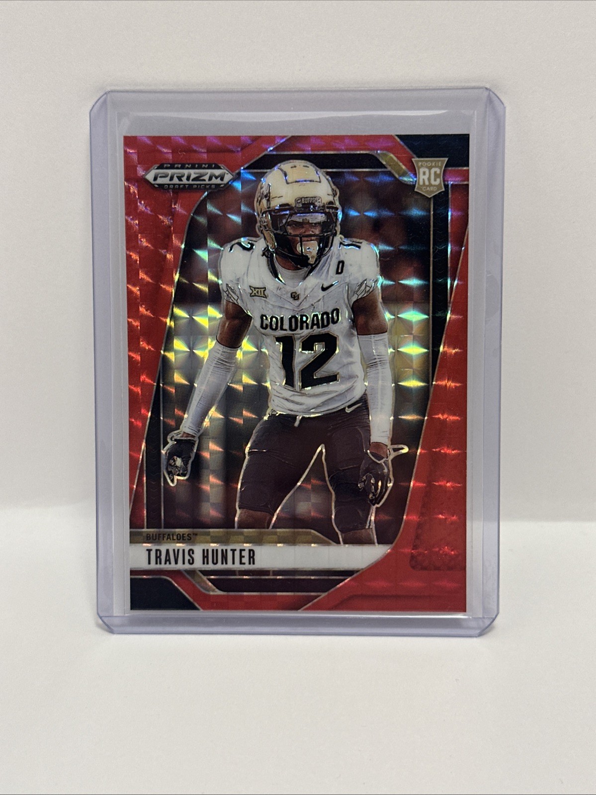 2025 Panini Prizm Draft Picks - Travis Hunter #20 Red Finite Prizm /125 (RC)