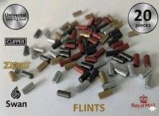 20 Universal FLINTS For Lighter Wheel Replace Reusable Refill Zippo Clipper 5mm