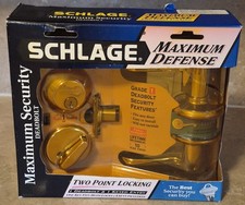 NIB Schlage Maximum Security Grade 1 Deadbolt Two Point Locking Keyed Entry RH