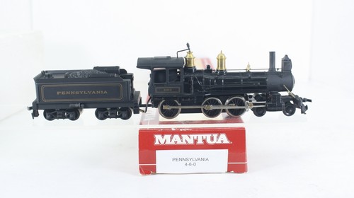 Locomotora y licitadora escala HO Mantua Pennsylvania Railroad 4-6-0 #6013 | Condition: Used