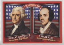 2008 Topps Historical Campaign Match-Ups Thomas Jefferson Aaron Burr 9hx