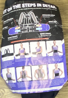 Black Adjustable Mesh Posture Corrector for Back and Shoulder Support