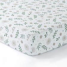 Muslin Crib Sheet for Boys Girls 1-Pack 100 Cotton Fitted for Standard