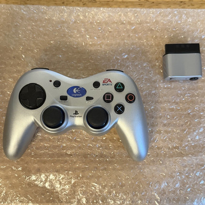 Logitech Cordless Silver PS2 Controller + Receiver EA Sports edition