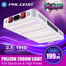 1000W LED Grow Light Full Spectrum Plant Lamp for Indoor Plant Hydroponics 3x3ft