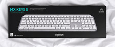 Logitech MX Keys S Wireless Keyboard Pale Gray Backlit Bluetooth 920-011559 NEW