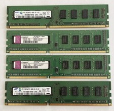 Lot Of 4 Memory Modules Gold Recovery Scrap Samsung Kingston